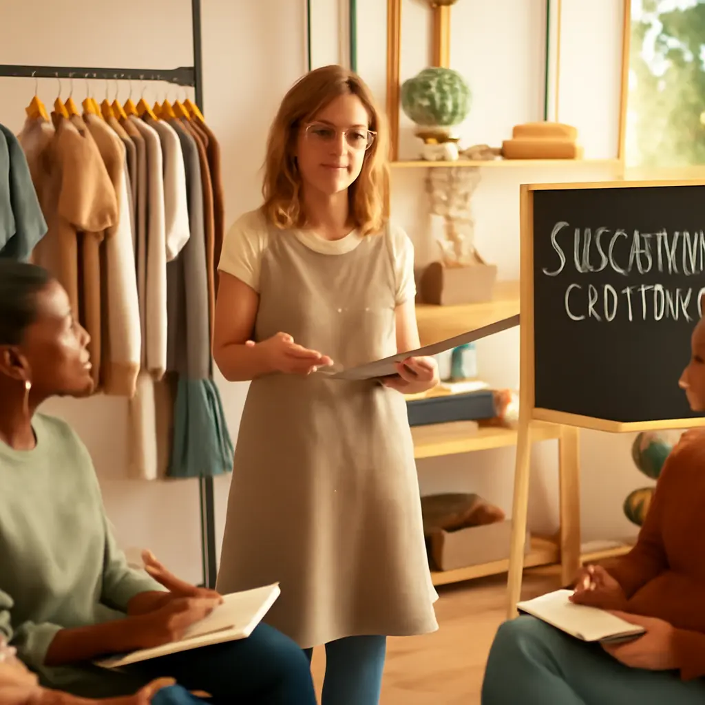 Владелец магазина обсуждает ассортимент и цифровую стратегию с командой