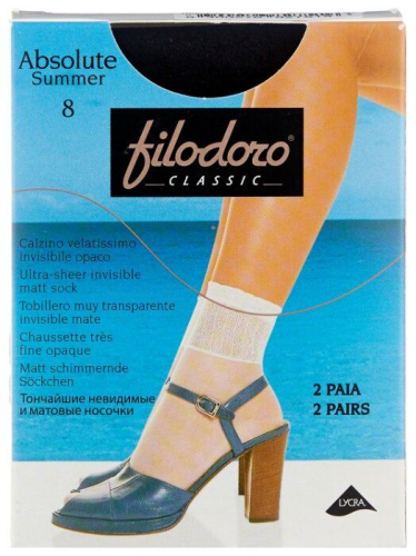 Носки Filodoro Absolute summer 8 den (nero)