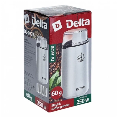 Кофемолка электрическая DELTA DL-087K белая 60гр